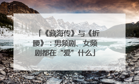 《藏海传》与《折腰》：男频剧、女频剧都在“爱”什么