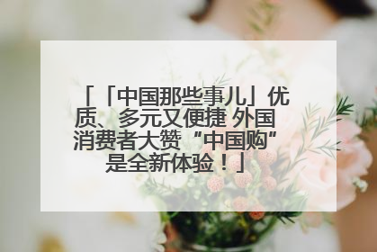 「中国那些事儿」优质、多元又便捷 外国消费者大赞“中国购”是全新体验！