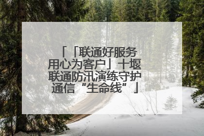 「联通好服务 用心为客户」十堰联通防汛演练守护通信“生命线”