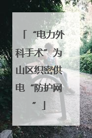 “电力外科手术”为山区织密供电“防护网”