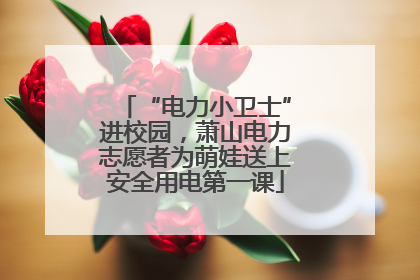 “电力小卫士”进校园，萧山电力志愿者为萌娃送上安全用电第一课