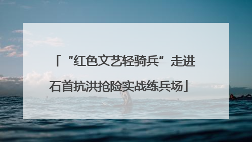 “红色文艺轻骑兵”走进石首抗洪抢险实战练兵场