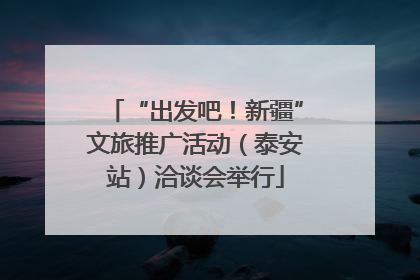 “出发吧！新疆”文旅推广活动（泰安站）洽谈会举行