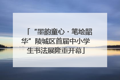 “墨韵童心・笔绘韶华”陵城区首届中小学生书法展隆重开幕