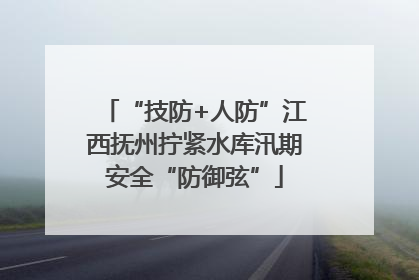 “技防+人防”江西抚州拧紧水库汛期安全“防御弦”