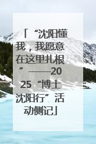 “沈阳懂我，我愿意在这里扎根”——2025“博士沈阳行”活动侧记