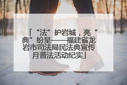 “法”护岩城，亮“典”纷呈——福建省龙岩市司法局民法典宣传月普法活动纪实