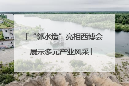 “邻水造”亮相西博会 展示多元产业风采