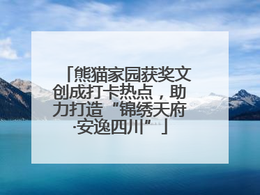 熊猫家园获奖文创成打卡热点，助力打造“锦绣天府·安逸四川”