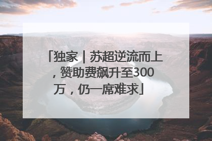 独家｜苏超逆流而上，赞助费飙升至300万，仍一席难求