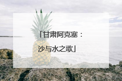 甘肃阿克塞：沙与水之歌