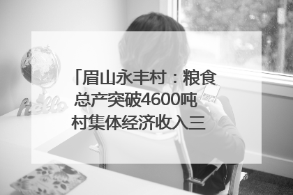 眉山永丰村：粮食总产突破4600吨 村集体经济收入三年倍增｜牵挂的村