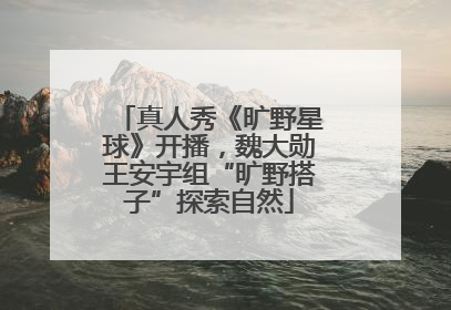真人秀《旷野星球》开播，魏大勋王安宇组“旷野搭子”探索自然