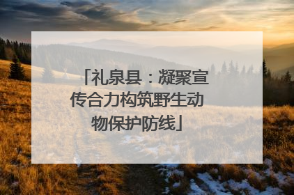 礼泉县：凝聚宣传合力构筑野生动物保护防线