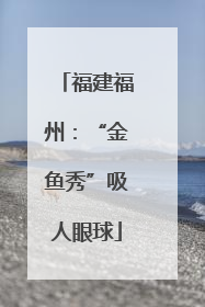 福建福州：“金鱼秀”吸人眼球