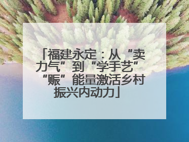 福建永定：从“卖力气”到“学手艺”“赈”能量激活乡村振兴内动力