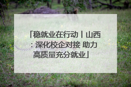 稳就业在行动丨山西：深化校企对接 助力高质量充分就业
