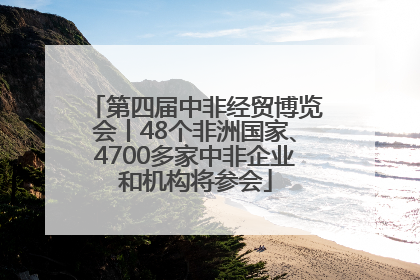 第四届中非经贸博览会丨48个非洲国家、4700多家中非企业和机构将参会