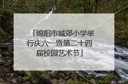 绵阳市城郊小学举行庆六一暨第二十四届校园艺术节