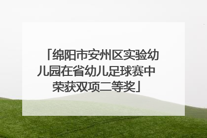 绵阳市安州区实验幼儿园在省幼儿足球赛中荣获双项二等奖
