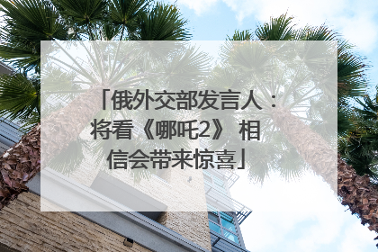 俄外交部发言人：将看《哪吒2》 相信会带来惊喜