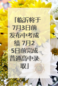 临沂将于7月3日前发布中考成绩 7月25日前完成普通高中录取