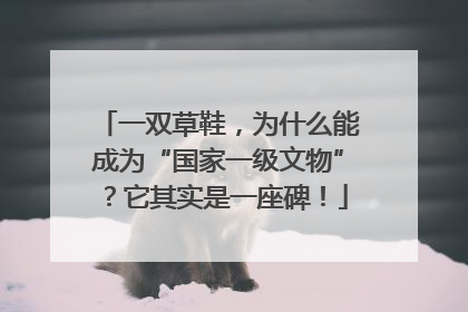 一双草鞋，为什么能成为“国家一级文物”？它其实是一座碑！