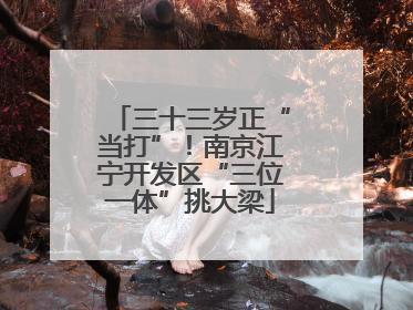 三十三岁正“当打”！南京江宁开发区“三位一体”挑大梁