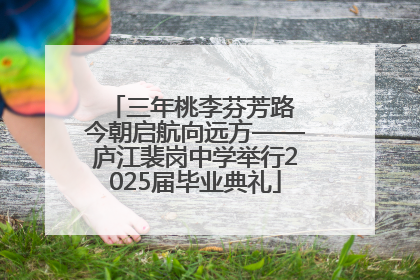三年桃李芬芳路 今朝启航向远方——庐江裴岗中学举行2025届毕业典礼
