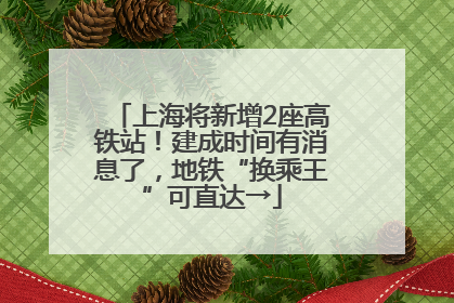 上海将新增2座高铁站！建成时间有消息了，地铁“换乘王”可直达→