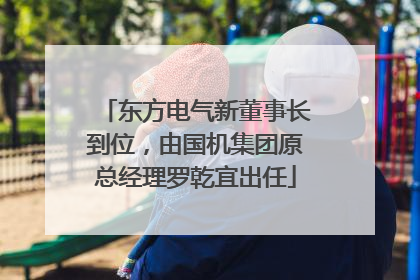 东方电气新董事长到位，由国机集团原总经理罗乾宜出任