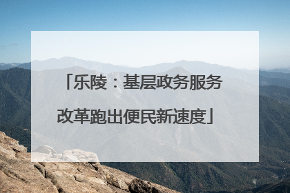 乐陵：基层政务服务改革跑出便民新速度