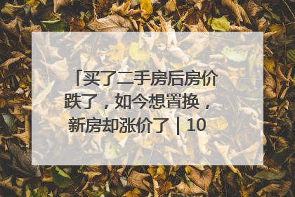 买了二手房后房价跌了，如今想置换，新房却涨价了｜100个买房故事