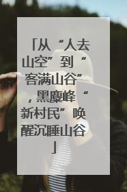 从“人去山空”到“客满山谷”，黑麋峰“新村民”唤醒沉睡山谷