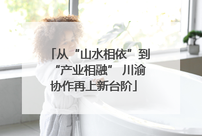 从“山水相依”到“产业相融” 川渝协作再上新台阶