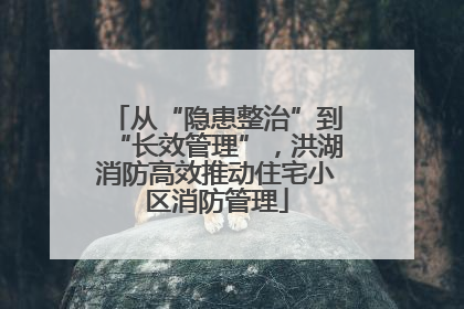 从“隐患整治”到“长效管理”，洪湖消防高效推动住宅小区消防管理