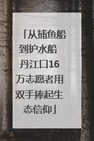 从捕鱼船到护水船 丹江口16万志愿者用双手捧起生态信仰