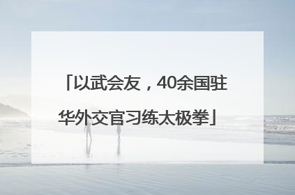 以武会友，40余国驻华外交官习练太极拳