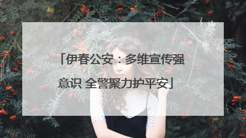 伊春公安：多维宣传强意识 全警聚力护平安