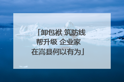 卸包袱 筑防线 帮升级 企业家在嵩县何以有为