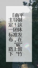 南平主导制定！这一团体标准发布，在“碳”路上留下“竹”迹