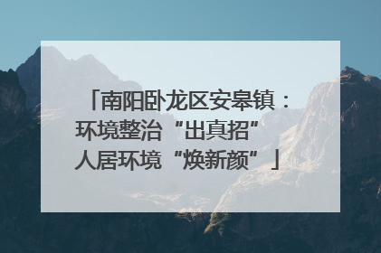南阳卧龙区安皋镇：环境整治“出真招” 人居环境“焕新颜”