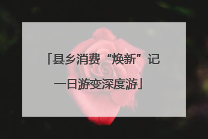 县乡消费“焕新”记 一日游变深度游