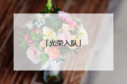 光荣入队