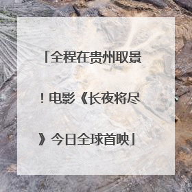 全程在贵州取景！电影《长夜将尽》今日全球首映