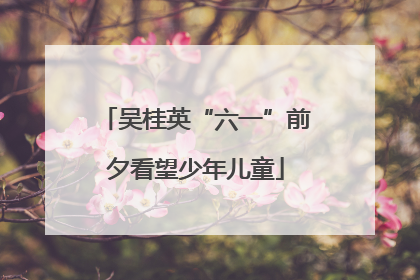 吴桂英“六一”前夕看望少年儿童