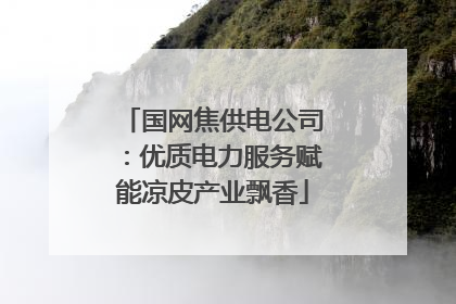 国网焦供电公司：优质电力服务赋能凉皮产业飘香