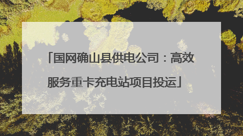国网确山县供电公司：高效服务重卡充电站项目投运