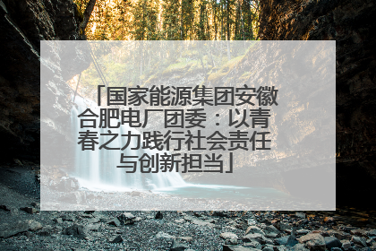 国家能源集团安徽合肥电厂团委：以青春之力践行社会责任与创新担当