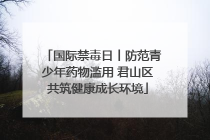 国际禁毒日丨防范青少年药物滥用 君山区共筑健康成长环境